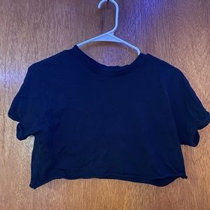 Pull & Bear Black Crop Top